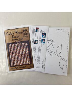 Calico Patch Designs Pioneer Braid Quilt Pattern Jelly Roll Friendly CP251
